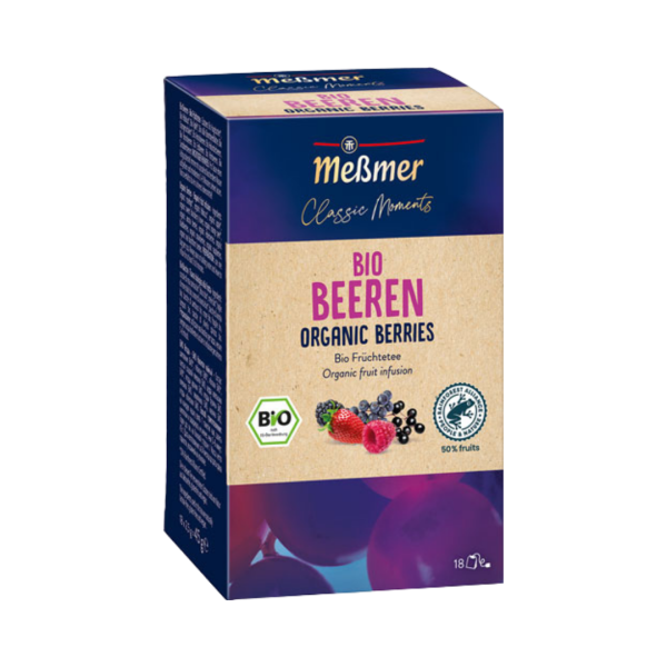 Meßmer Classic Moments Bio Beeren, Früchtetee, Teebeutel im Kuvert, 2. Entnahmefach/displaytauglich, 45g